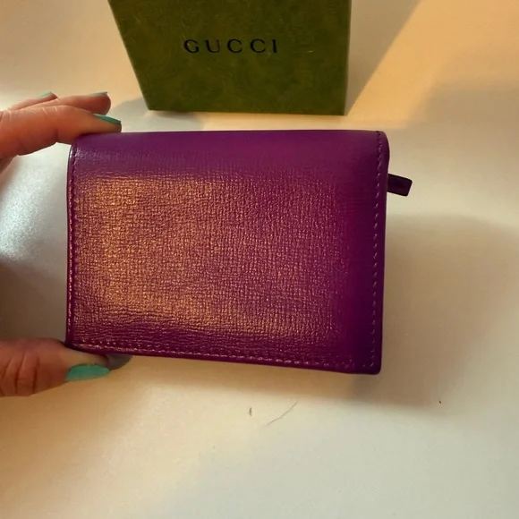 Gucci Purple Leather Wallet - Picture 3 of 9